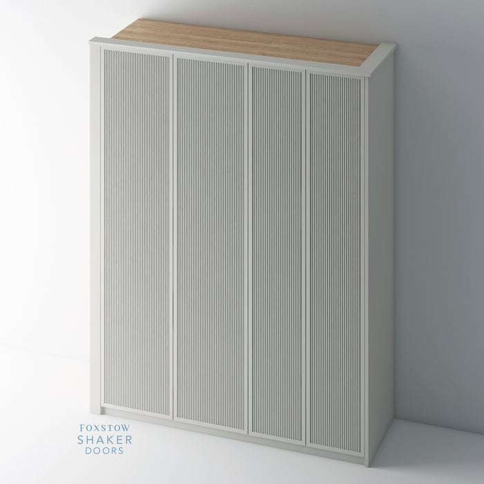 Painted, Slimline Shaker Reeded PAX Set - Foxstow