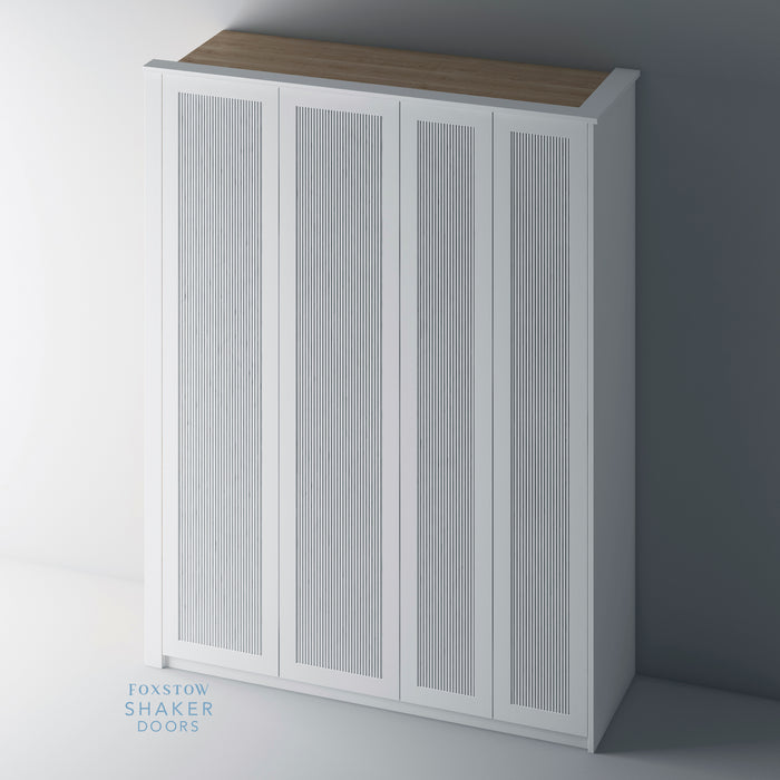 Primed, Reeded Shaker PAX Set - Foxstow