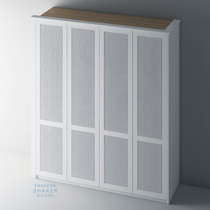 Primed, Reeded Shaker PAX Set - Foxstow