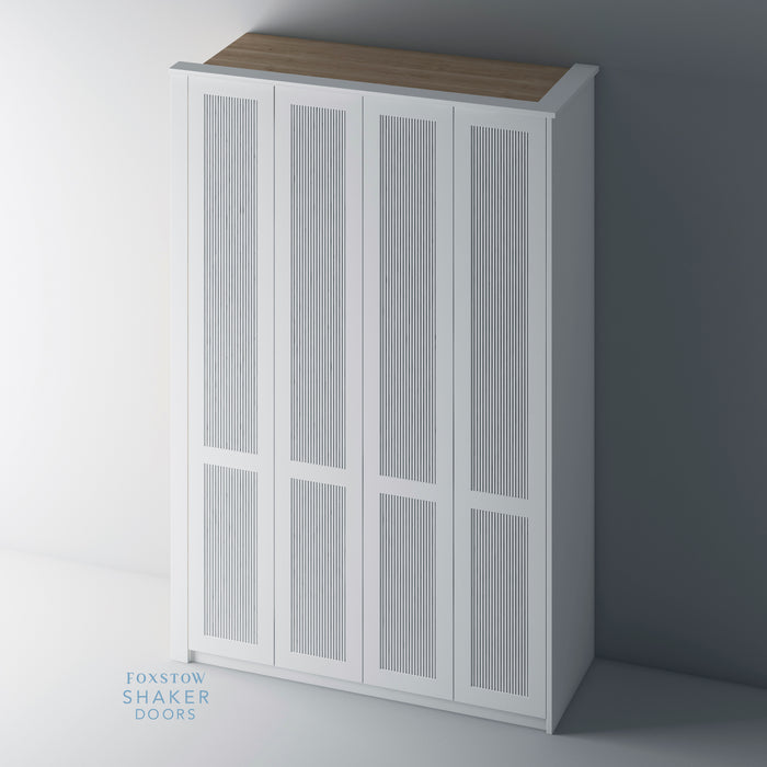 Primed, Reeded Shaker PAX Set - Foxstow