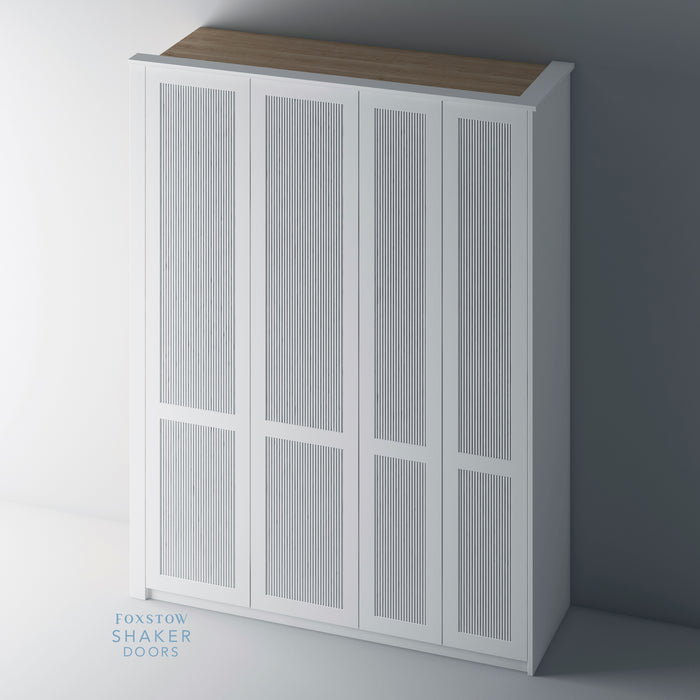 Primed, Reeded Shaker PAX Set - Foxstow