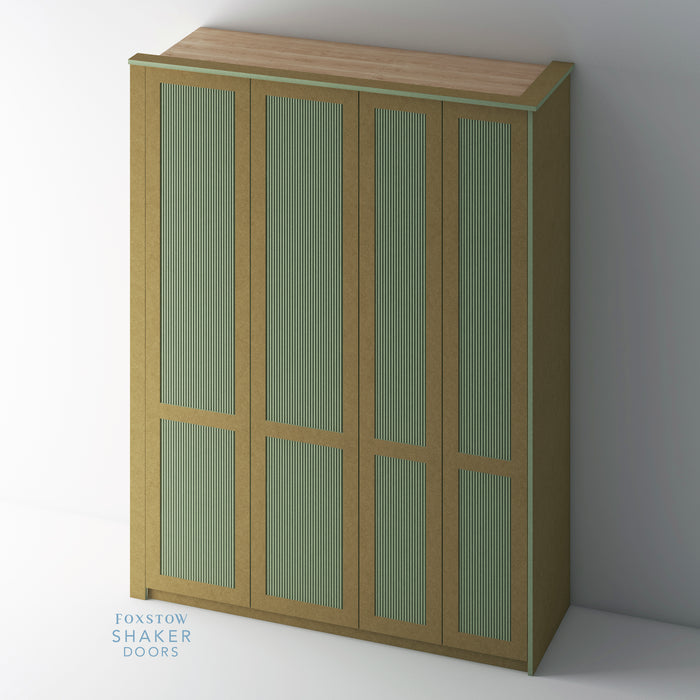 Bare, Reeded Shaker PAX Set - Foxstow