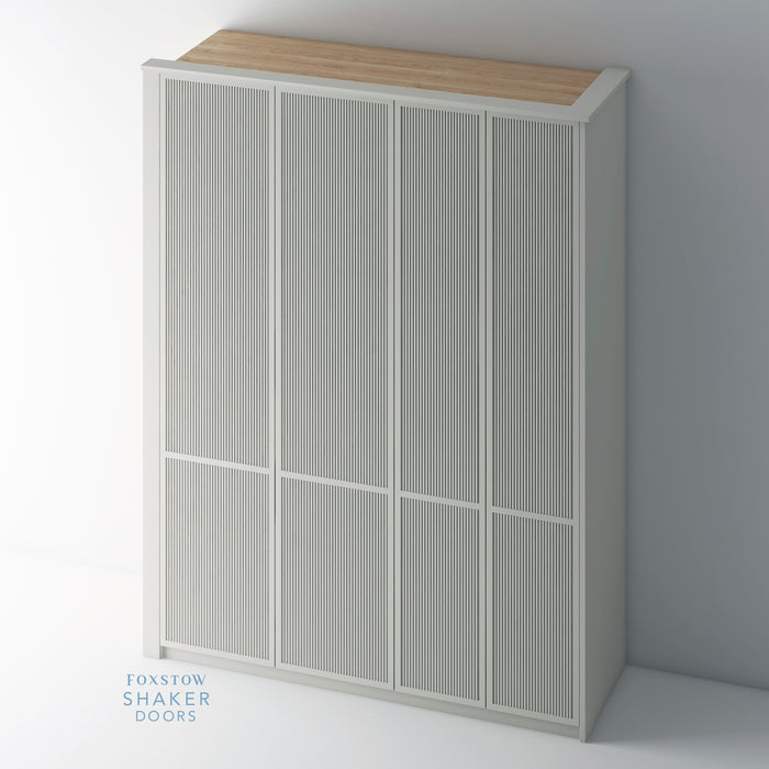 Painted, Slimline Shaker Reeded PAX Set - Foxstow