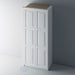 Primed, Shaker Style with Raised Panel PAX Set - Foxstow