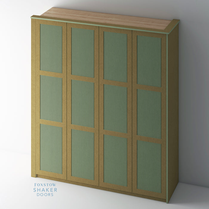 Bare, Reeded Shaker PAX Set - Foxstow