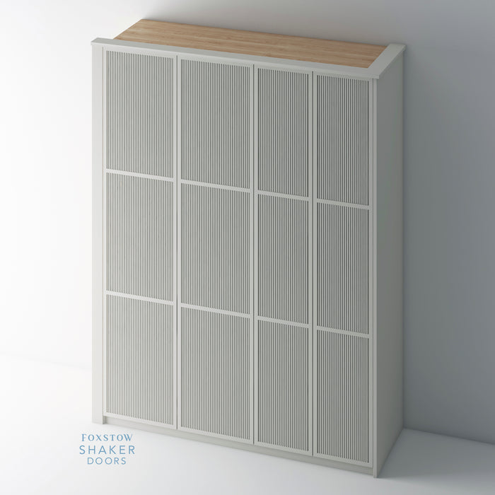 Painted, Slimline Shaker Reeded PAX Set - Foxstow