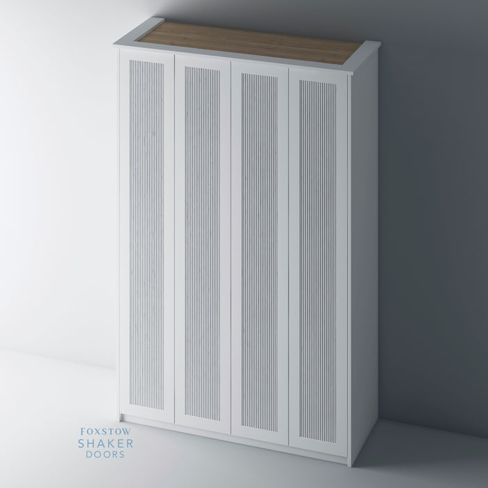Primed, Reeded Shaker PAX Set - Foxstow