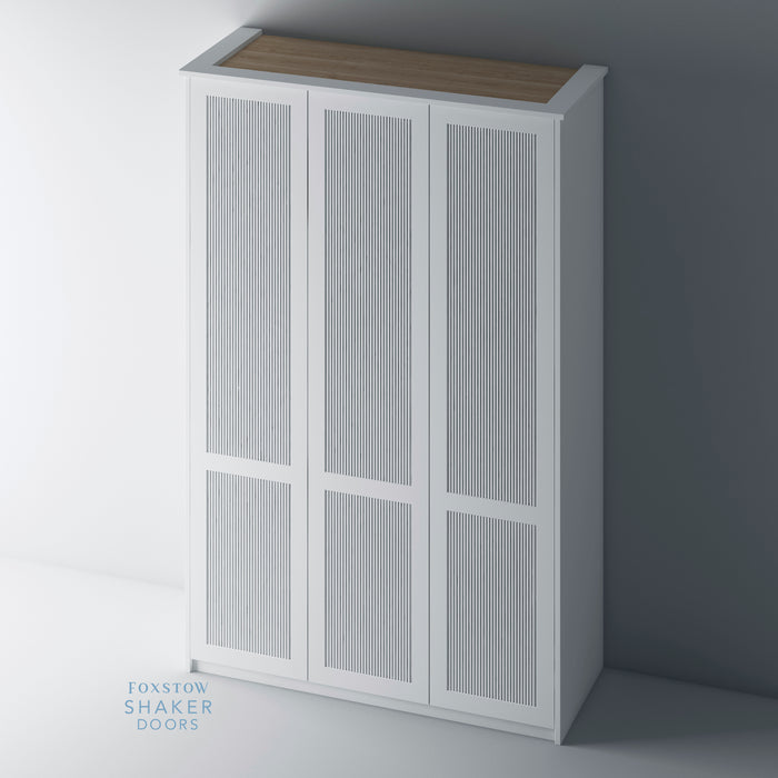 Primed, Reeded Shaker PAX Set - Foxstow
