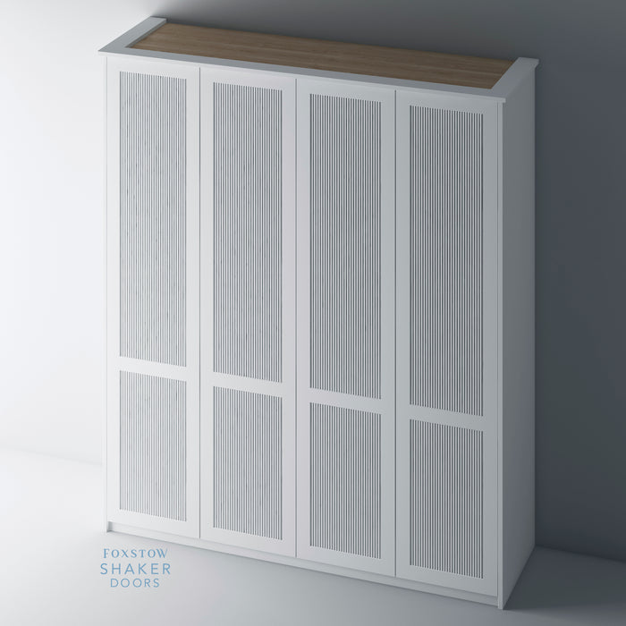 Primed, Reeded Shaker PAX Set - Foxstow
