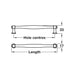 Staffora, Cast Iron, Bar Handle - Foxstow