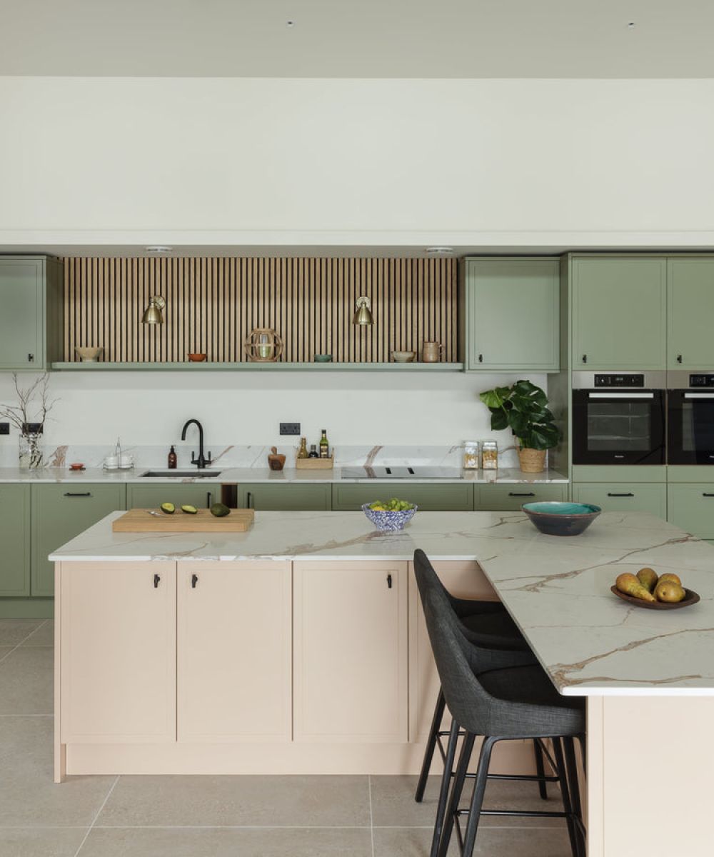 pale sage kitchen